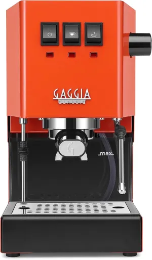 Gaggia RI9380/53 Classic Evo Pro Espresso Machine, Lobster Red, Small