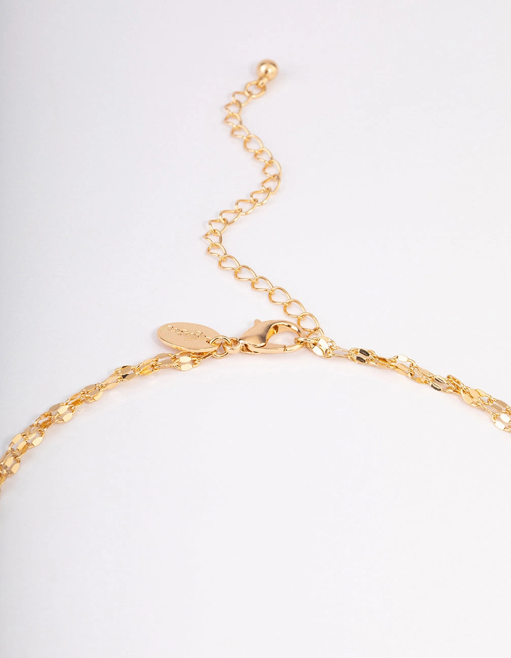 Gold Glistening Tassel Necklace