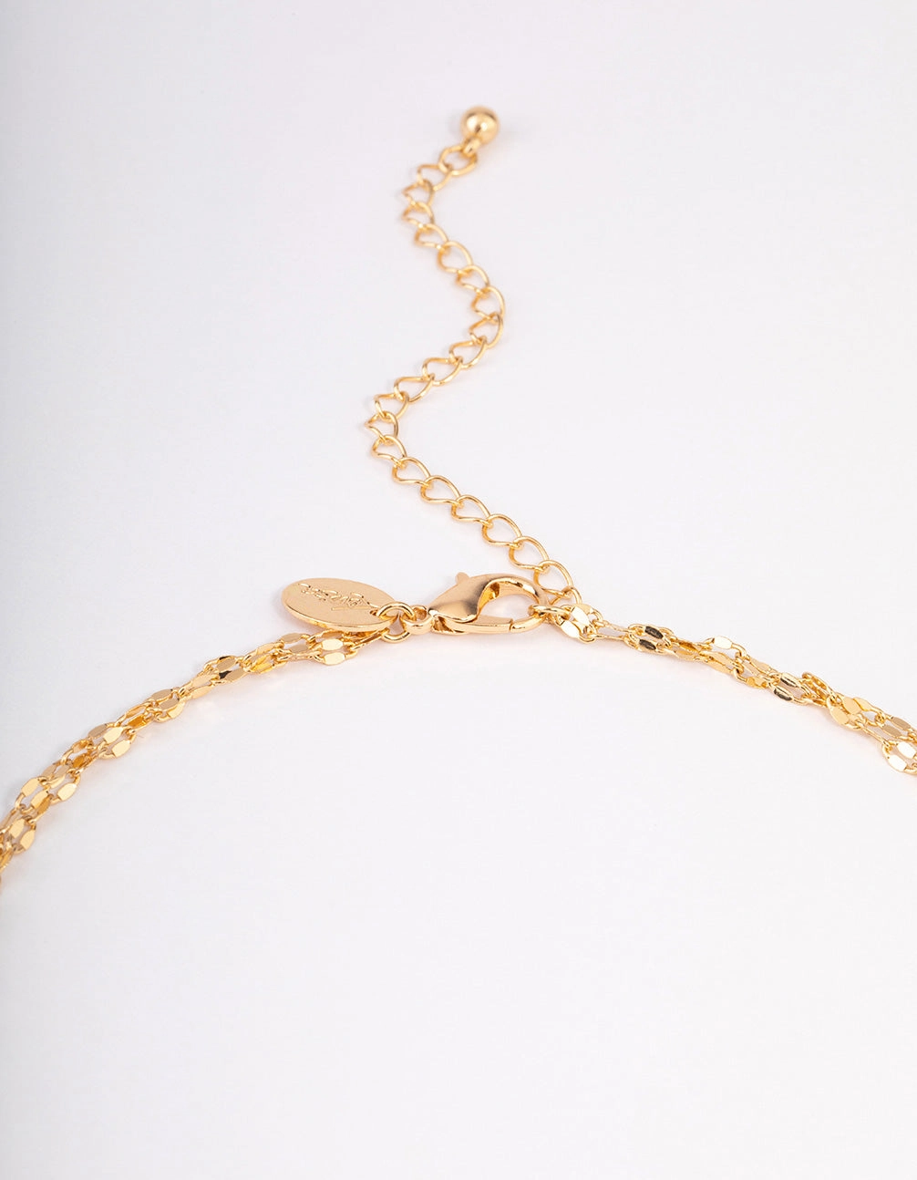 Gold Glistening Tassel Necklace