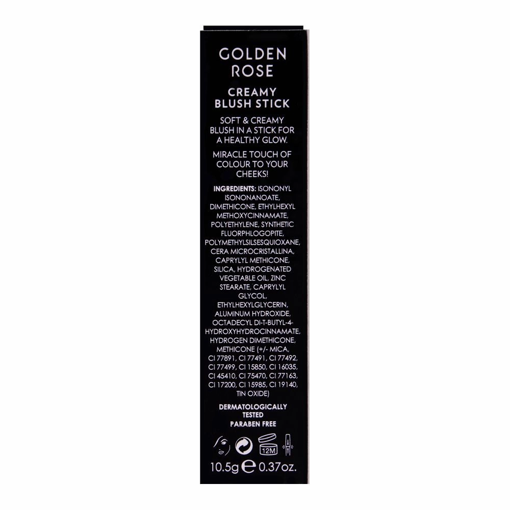 Golden Rose Creamy Blush Stick, 106, Soft & Velvet Touch, Paraben Free