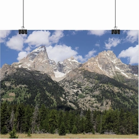 Grand Teton National Park Matte Poster Print – Majestic Teton Mountain Range Landscape Photography Wall Art, Wyoming Nature