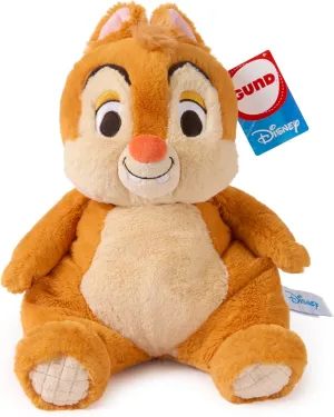 GUND Disney Official Dale Oh So Snuggly Plush, Disney Chip and Dale Plushies, Chipmunk Stuffed Animal for Babies and Infants, Brown, 12.5”