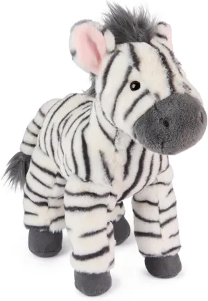 GUND Gemma Zebra Plush, Zebra Stuffed Animal for Ages 1 and Up, Gray/White, 12"