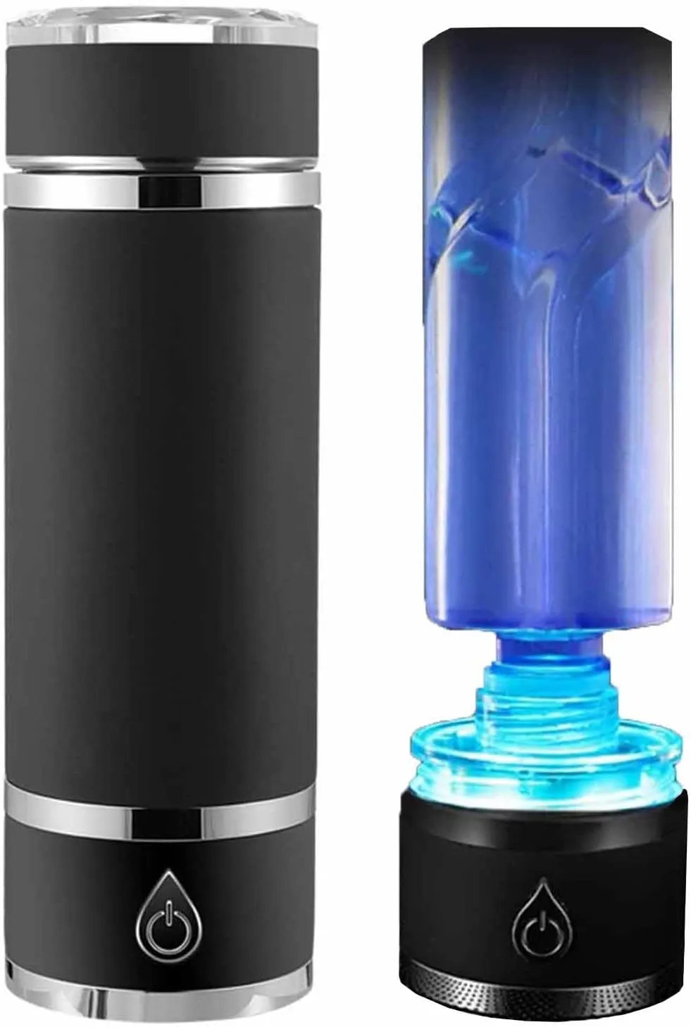 H2 Rich Hydrogen Water Bottle, Portable Hydrogen Rich Water Generator, USB Rechargeable Electrolysis Ionizer Generator Cup, Can Be Kept Warm for 8 Hours