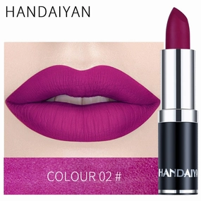 Handaiyan Sexy Nude Red Brown Purple Lipgloss Matte Lip Gloss Velvety