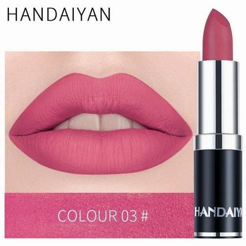 Handaiyan Sexy Nude Red Brown Purple Lipgloss Matte Lip Gloss Velvety