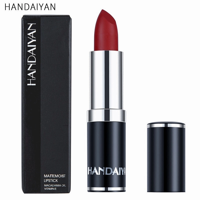 Handaiyan Sexy Nude Red Brown Purple Lipgloss Matte Lip Gloss Velvety