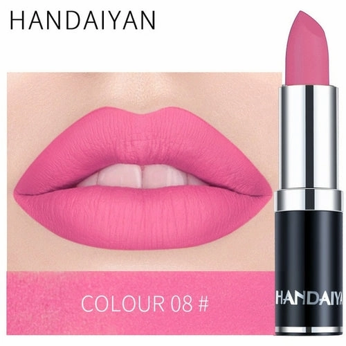 Handaiyan Sexy Nude Red Brown Purple Lipgloss Matte Lip Gloss Velvety