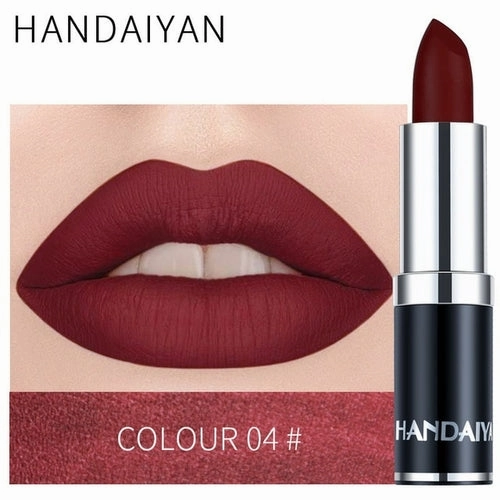 Handaiyan Sexy Nude Red Brown Purple Lipgloss Matte Lip Gloss Velvety