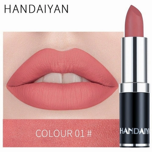 Handaiyan Sexy Nude Red Brown Purple Lipgloss Matte Lip Gloss Velvety