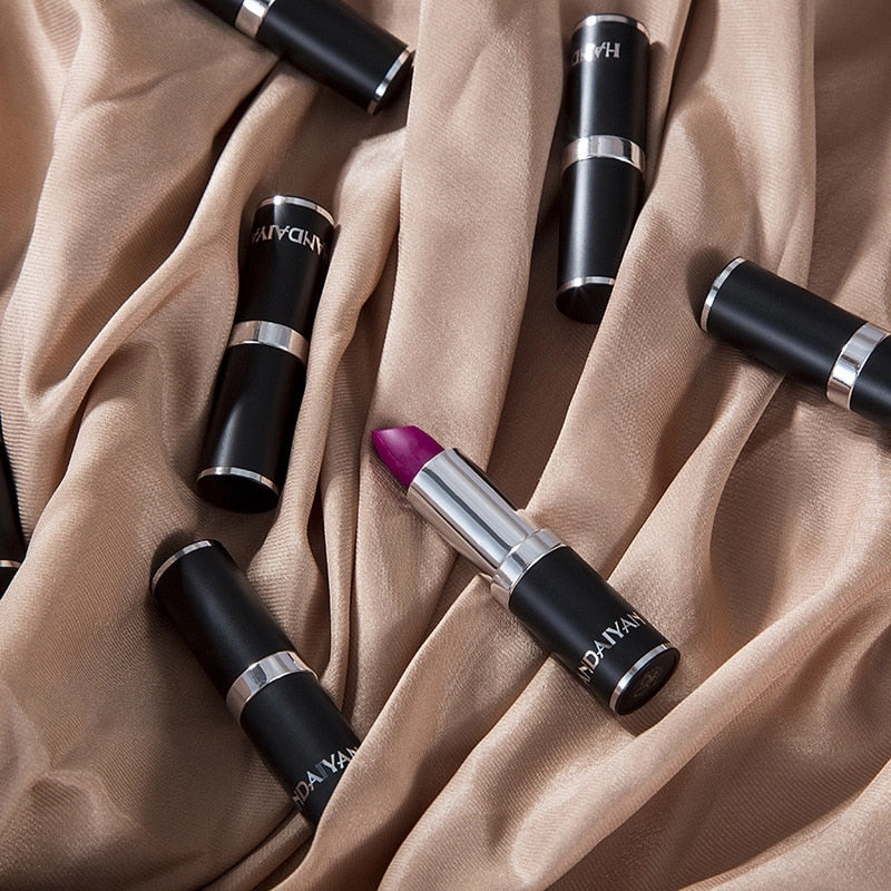 Handaiyan Sexy Nude Red Brown Purple Lipgloss Matte Lip Gloss Velvety