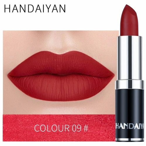 Handaiyan Sexy Nude Red Brown Purple Lipgloss Matte Lip Gloss Velvety