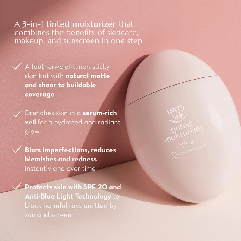 Happy Skin Second Skin Tinted Moisturizer In Nude Beige