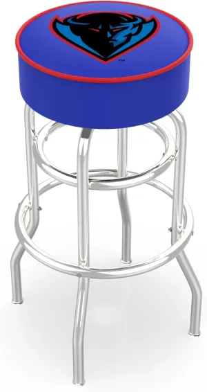 HBS L7C1 DePaul 25" Double-Ring Swivel Counter Stool with Chrome Finish