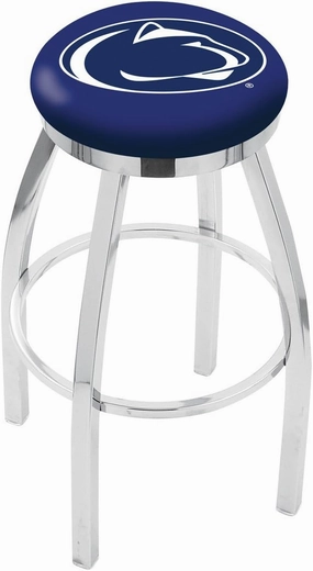 HBS L8C2C Penn State 30" Swivel Bar Stool with Chrome Finish