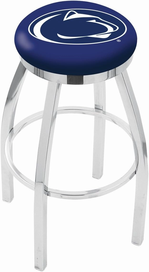 HBS L8C2C Penn State 30" Swivel Bar Stool with Chrome Finish