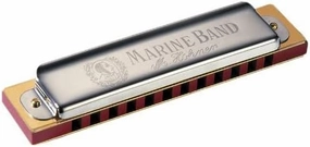 HOHNER 364S-C Marine Band Soloist 12 Hole Harmonica, Key of C, Stainless steel