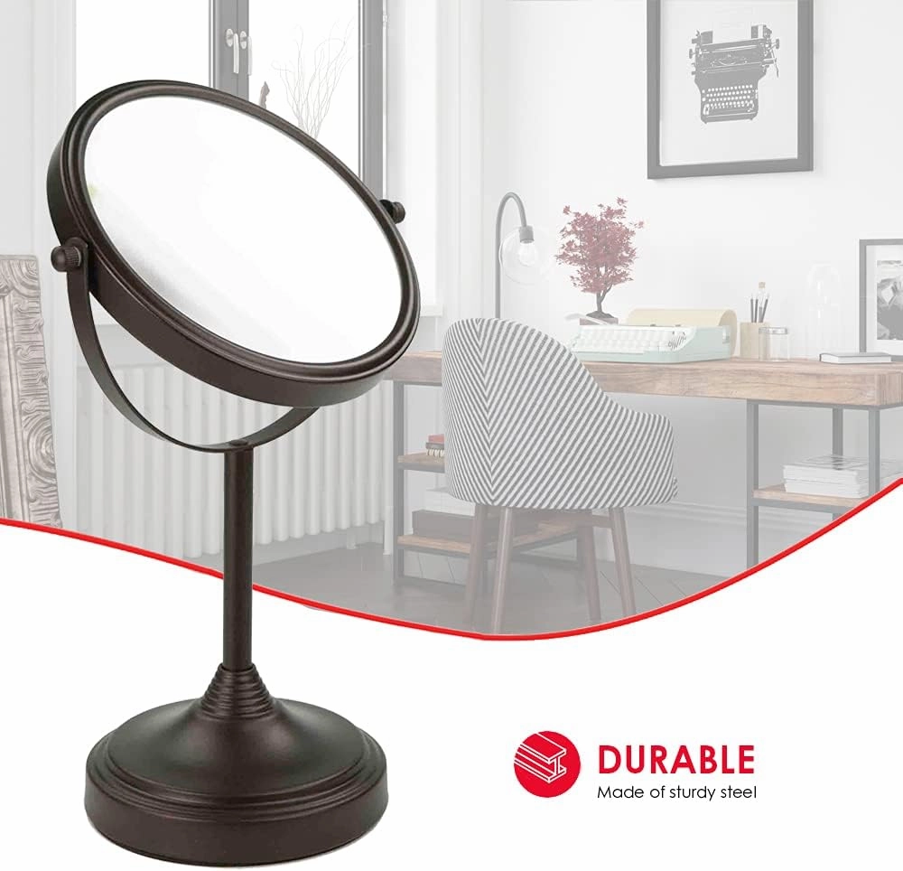 Home Basics Elizabeth BRON Cosmetic Mirror, Bronze