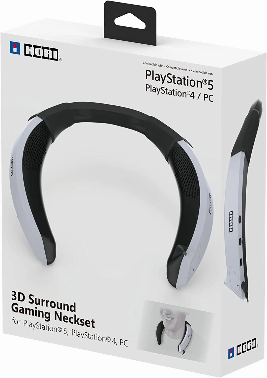 HORI 3D Surround Gaming Neckset - Wired Wearable Speaker for PS5, PS4, PC - PlayStation 5