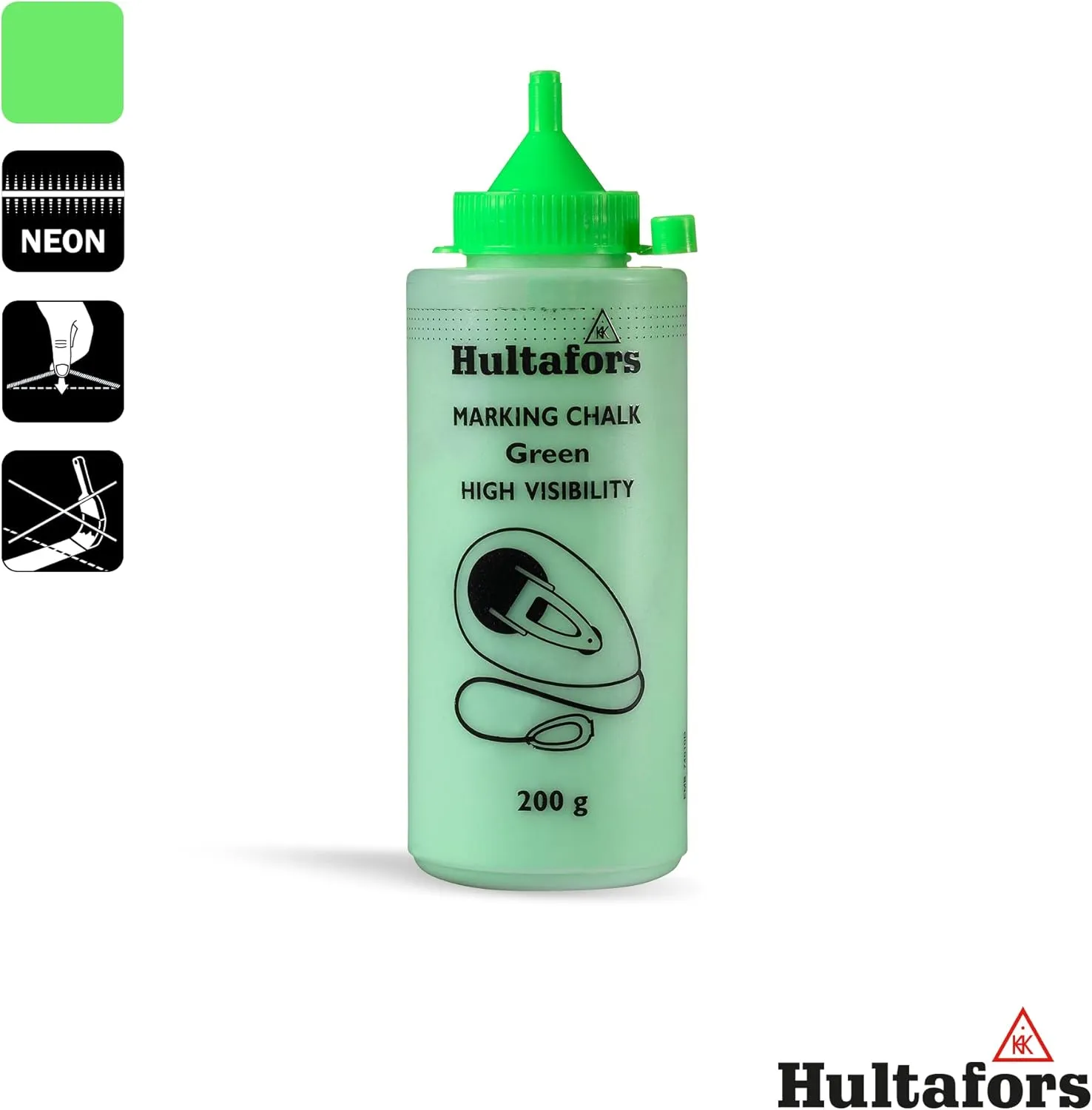 Hultafors 652733 "H. V Green 200" Chalkline Chalk - Green