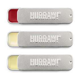 Hurraw! Black Cherry Tinted, Unscented, Moon Night Treatment Lip Balm Slim Slider Tins, 3 Pack Bundle: Organic, Certified Vegan and Cruelty Free All Natural. Bee, Shea, Soy & Palm Free. Made in USA