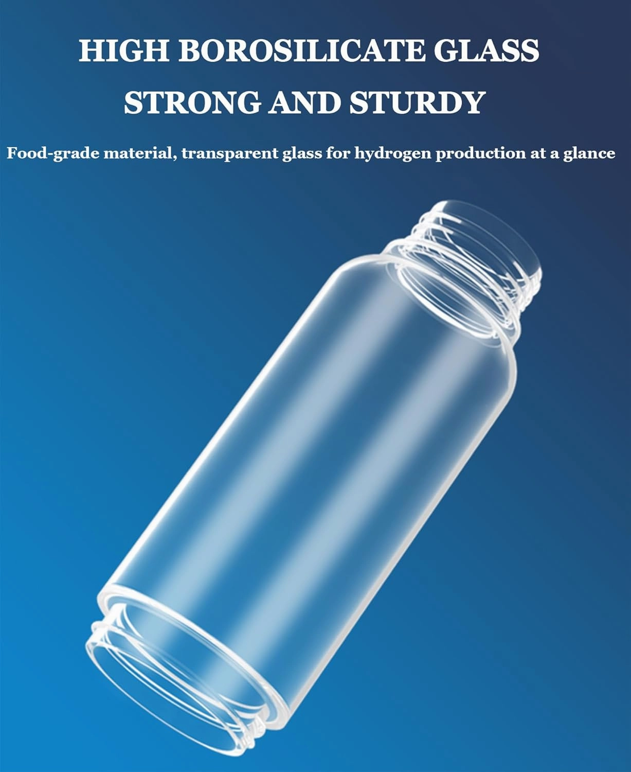 Hydrogen Water Bottle 2024, Portable Rechargeable Hydrogen Water Bottles Generator, 550mL, Concentration up to 1500-2000PPB, Purify and Enhance Water Quality