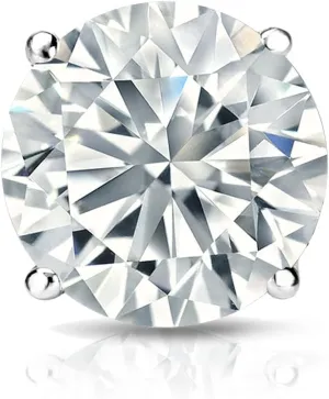 IGI Certified14k White Gold 4-Prong Basket Round Diamond SINGLE STUD Earring (1 cttw, G-H, VS2-SI1) SB