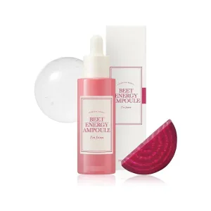I'm from Beet Energy Ampoule, 81.5% red beet extract, Intensive vitalization care, Micro Squalane Capsules for deeper hydration, rich in minerals and betaine, radiance, nourishment - 30ml