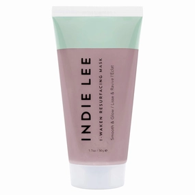 Indie Lee I-Waken Resurfacing Mask - Smoothing & Exfoliating Clay Mask with BHA, Vitamin C, and Kaolin & Bentonite Clays - 1.7oz / 50g