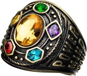 Infinity Gauntlet Class of Infinite Power Ring (Gold Tone, 12)