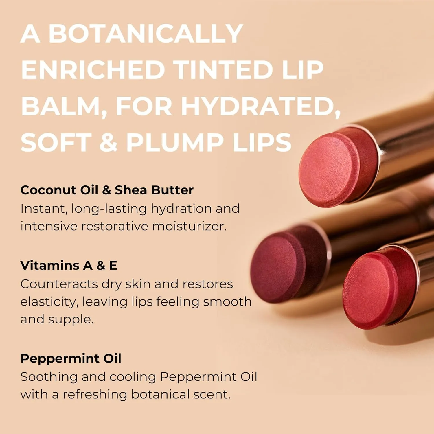 INIKA Organic Vegan Tinted Lip Balm, Long Lasting Lip Tint Stain with Shea Butter, Vitamin E & Coconut Oil, Hydrates and Restores Dry Lips, Cruelty-Free, Sustainable Packaging, 3.5 g - Cosmic