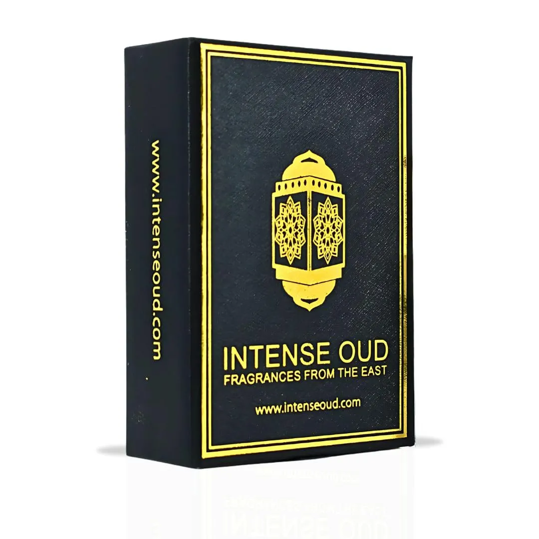 INTENSE OUD Vanilla Musk Long Lasting Arabian Perfume Oils for Women 12ML (0.40 OZ) Fragrance Oil with Chocolate, Rose, Creamy Vanilla & Soft Musk Notes - Concentrated Perfume Oil in Black Gift Box