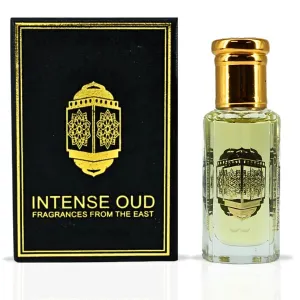 INTENSE OUD Vanilla Musk Long Lasting Arabian Perfume Oils for Women 12ML (0.40 OZ) Fragrance Oil with Chocolate, Rose, Creamy Vanilla & Soft Musk Notes - Concentrated Perfume Oil in Black Gift Box