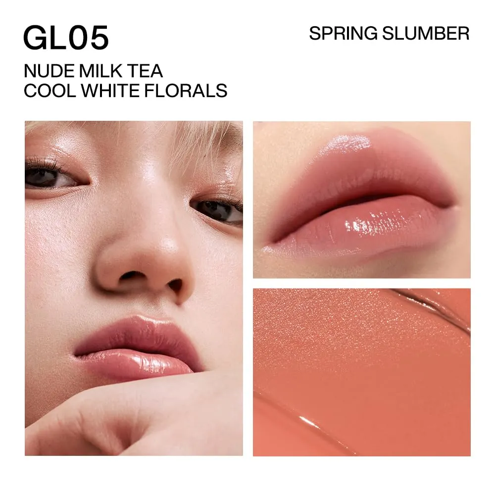 INTO YOU Glow Balm-in Lipstick, Sheer and Hydrating Tinted Lip Stain, Bare-skin Feel and Mirror-like Finish with Long Lasting Lightweight Texture(GL05)