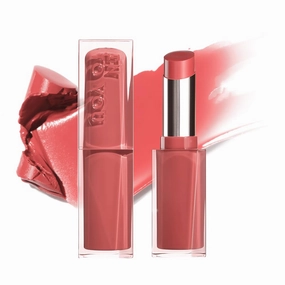 INTO YOU Glow Balm-in Lipstick, Sheer and Hydrating Tinted Lip Stain, Bare-skin Feel and Mirror-like Finish with Long Lasting Lightweight Texture(GL02)
