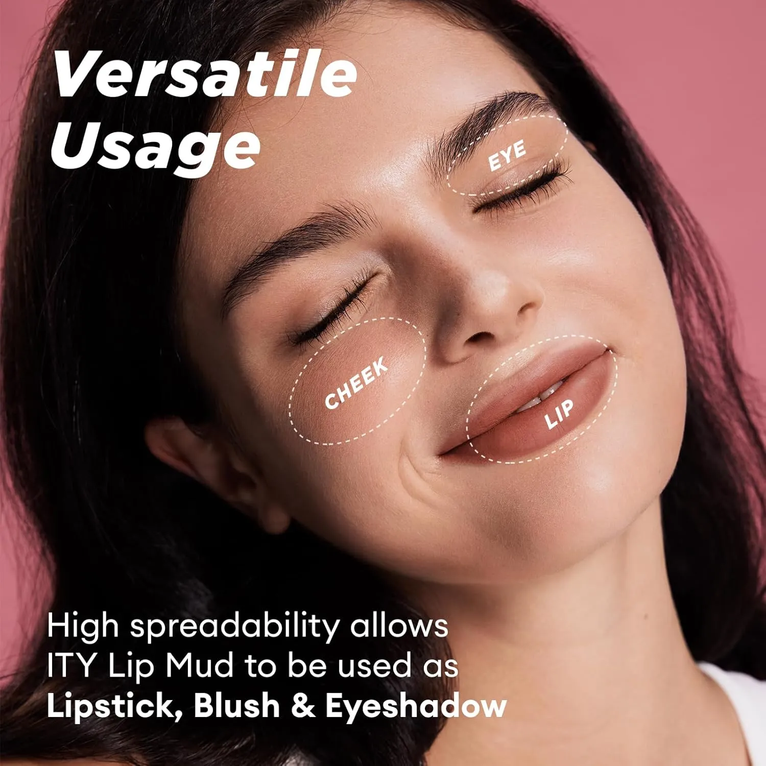 ITY Velvet Matte Finish Lip Stain-Mousse Textured Lip Clay, Pink Shade, Conceals Lip Lines, Rich Pigment Lip Tint Lipsticks, 0.14 oz (4g) in Orchid