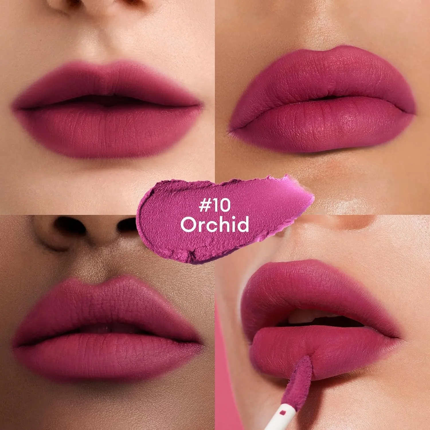 ITY Velvet Matte Finish Lip Stain-Mousse Textured Lip Clay, Pink Shade, Conceals Lip Lines, Rich Pigment Lip Tint Lipsticks, 0.14 oz (4g) in Orchid