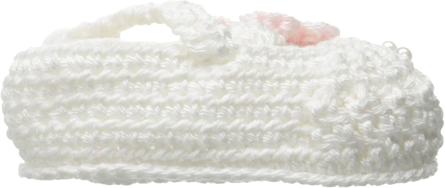Jefferies Socks Baby-Girls Newborn Delicate Flower Crochet Bootie