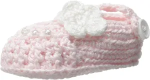 Jefferies Socks Baby-Girls Newborn Delicate Flower Crochet Bootie