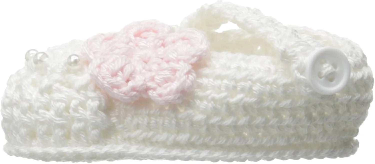Jefferies Socks Baby-Girls Newborn Delicate Flower Crochet Bootie