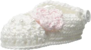 Jefferies Socks Baby-Girls Newborn Delicate Flower Crochet Bootie