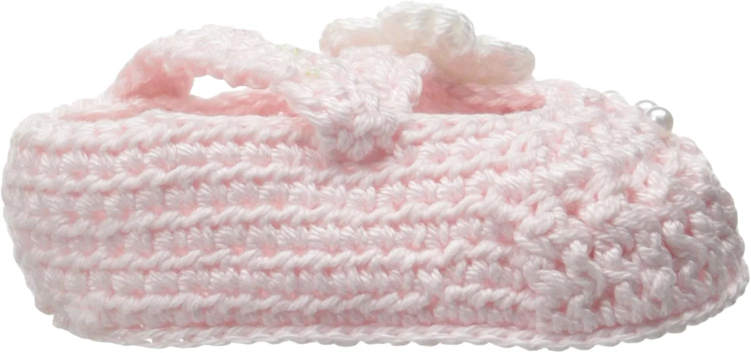 Jefferies Socks Baby-Girls Newborn Delicate Flower Crochet Bootie