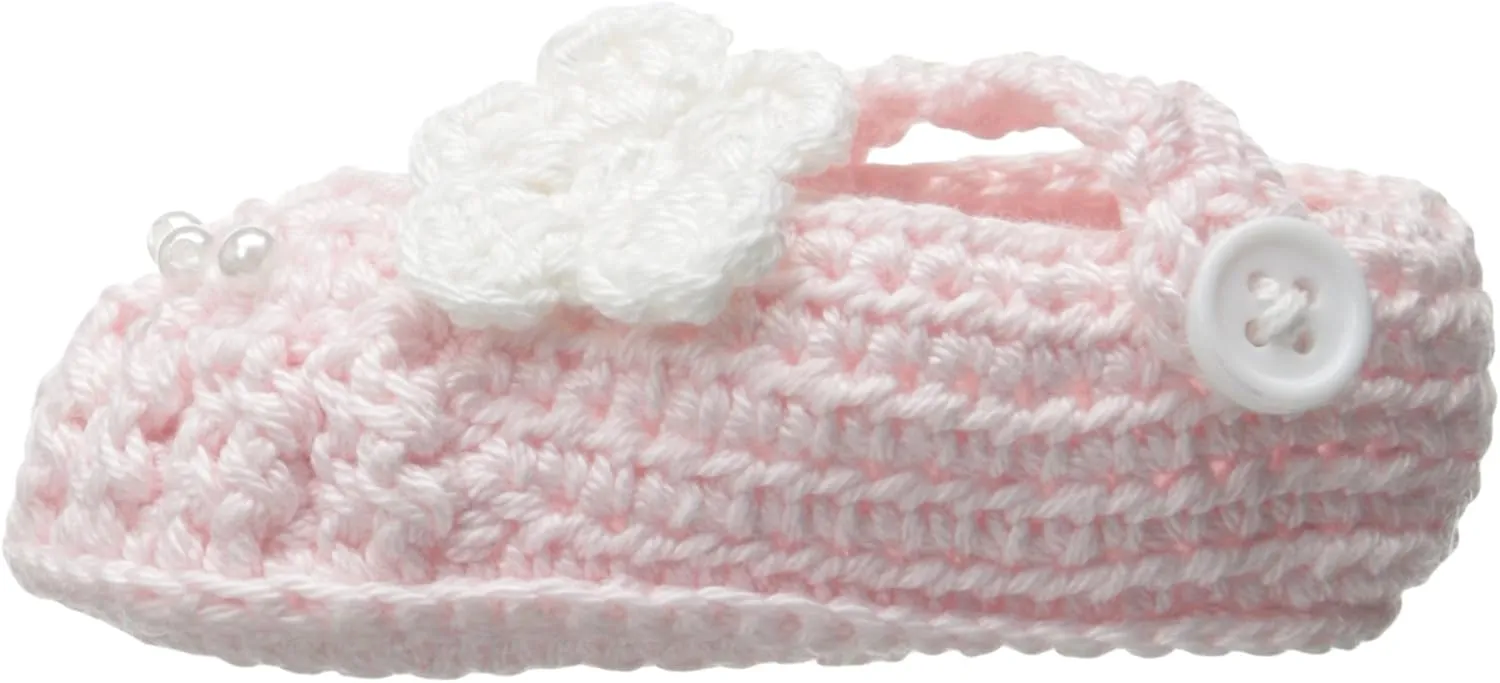 Jefferies Socks Baby-Girls Newborn Delicate Flower Crochet Bootie
