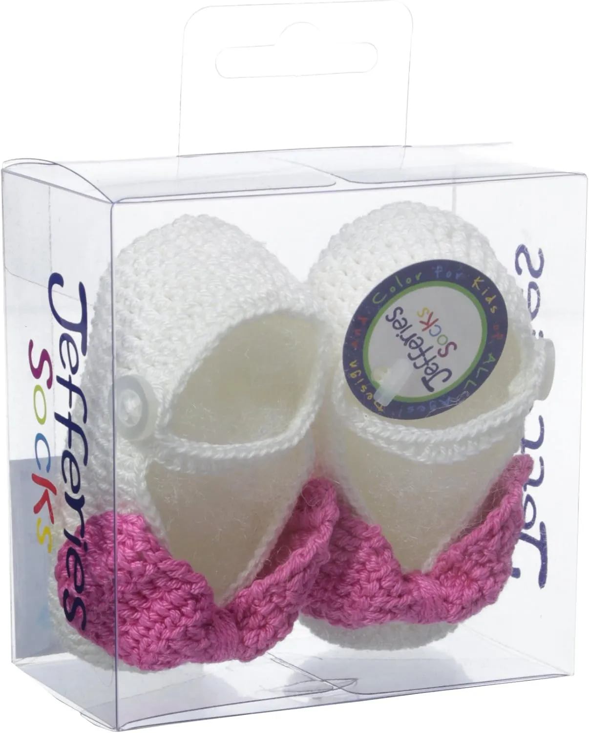 Jefferies Socks Baby-Girls Newborn Mary Jane Bow Crochet Bootie