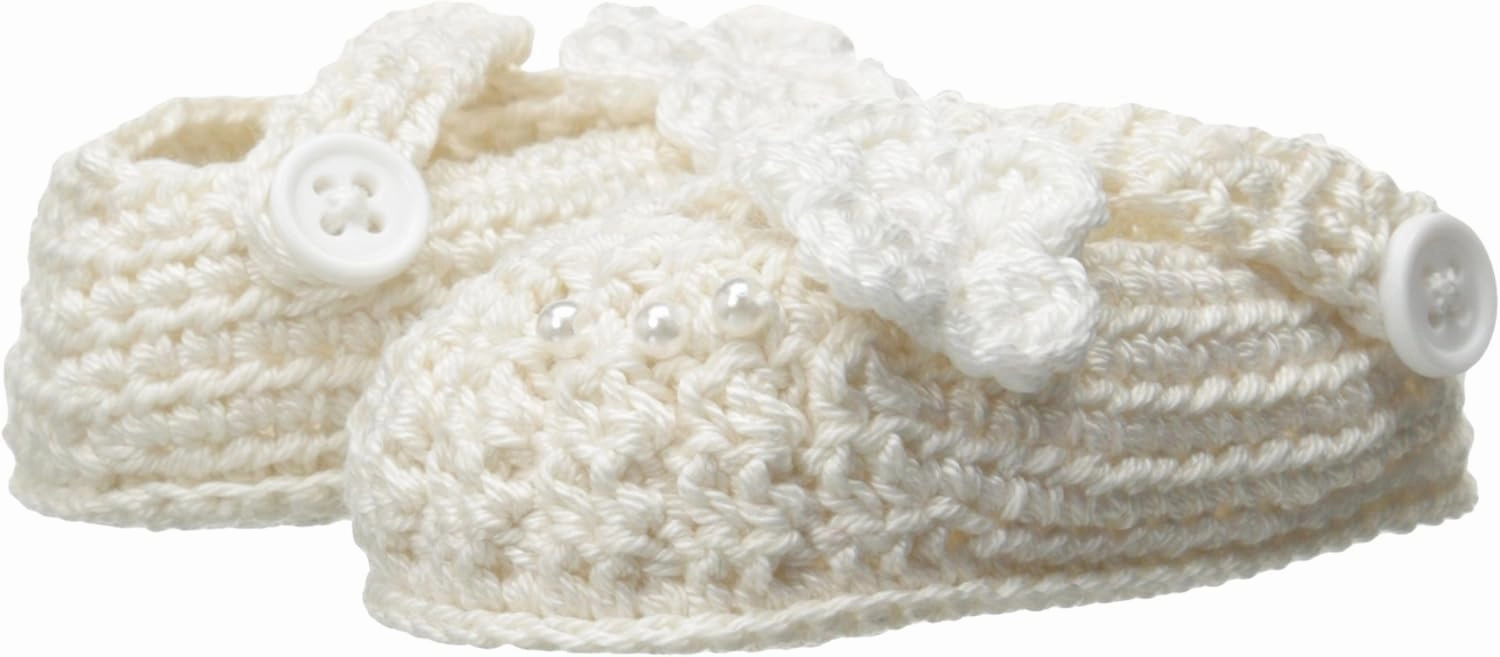 Jefferies Socks Baby-Girls Newborn Delicate Flower Crochet Bootie