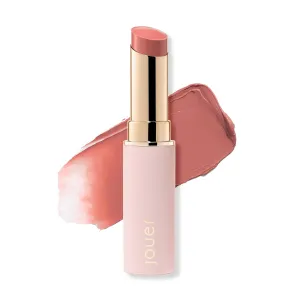 Jouer Balm Bouche Demi-Matte Lip-Fé​minité​ - Tinted Lip Balm - Hydrating Lip Tint Long Lasting - Matte Lip Color - Jojoba Seed Oil and Shea Butter Formula