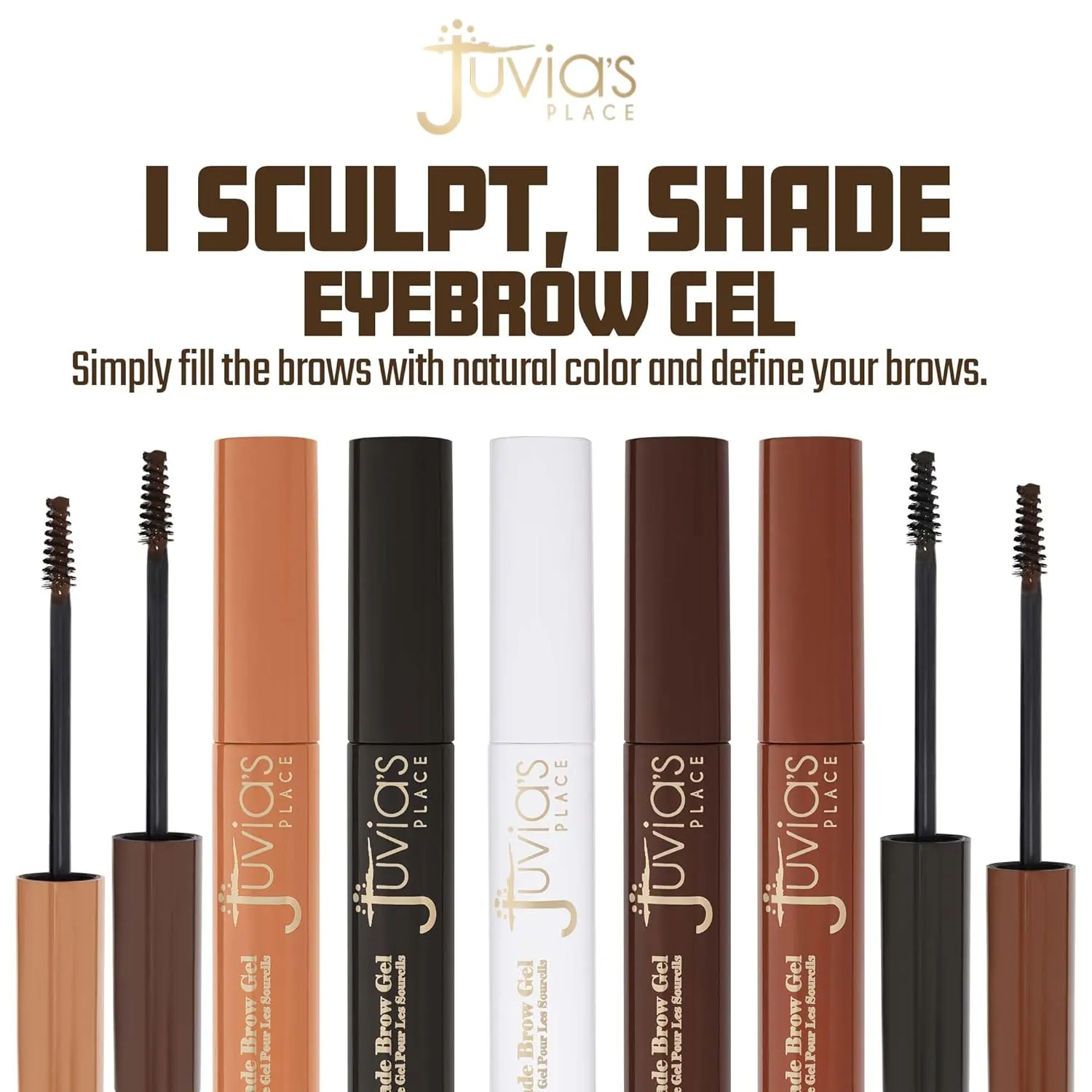 Juvia's Place iSculpt iShade Eyebrow Gel - Clear Waterproof Eyebrow Tint & Definer