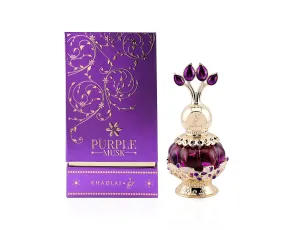 Khadlaj Purple Musk Concentrated Perfume Oil for Women, 20 ml / 0.7 Ounce