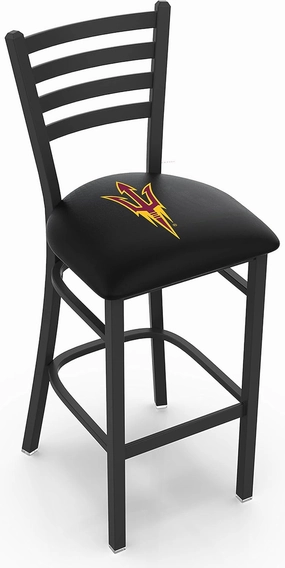 L004 Arizona State (Sparky) 30" Stationary Bar Stool with Black Wrinkle Finish