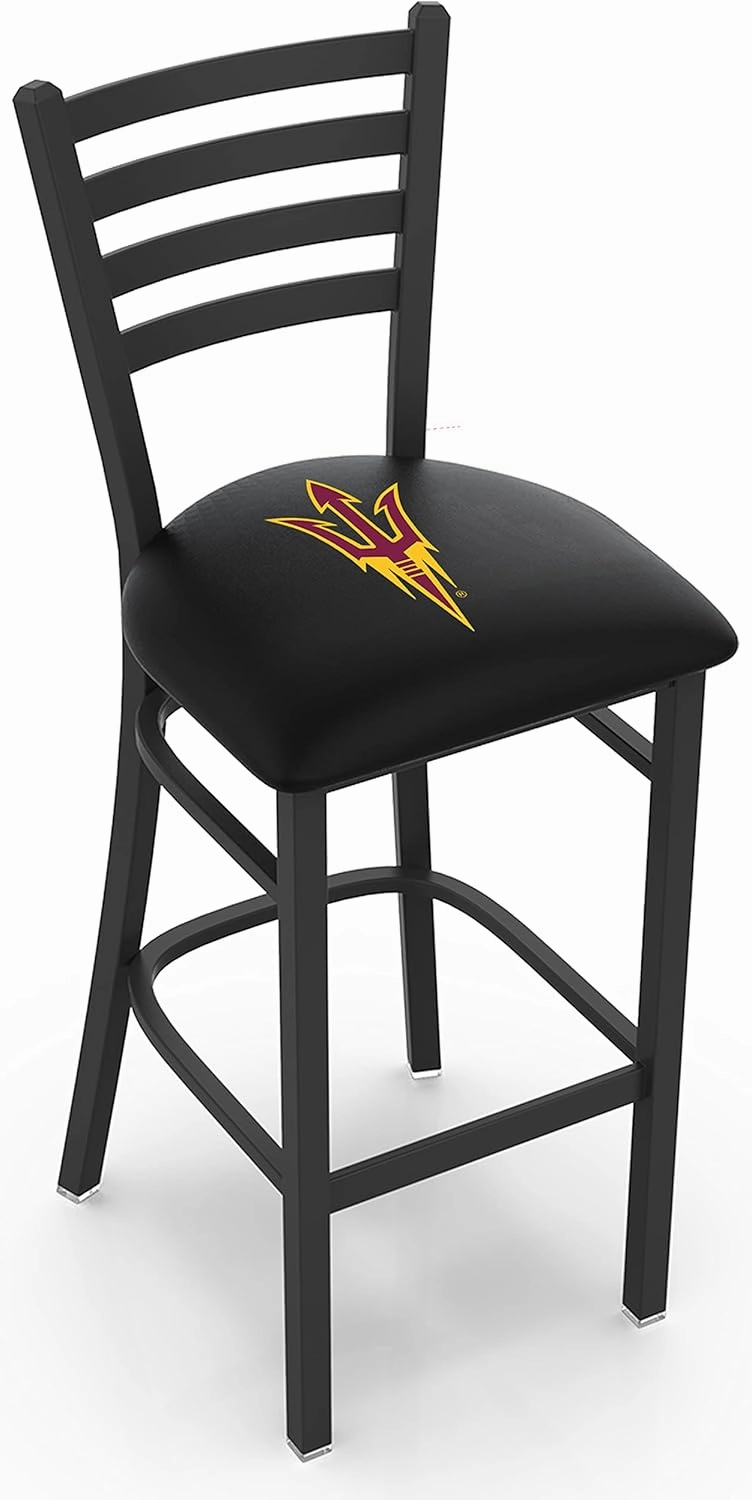 L004 Arizona State (Sparky) 30" Stationary Bar Stool with Black Wrinkle Finish
